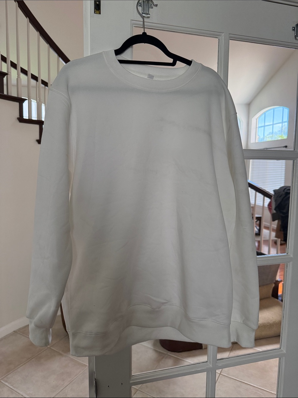 Men's NWOT Size 2XL Classic Crewneck Sweatshirt - White